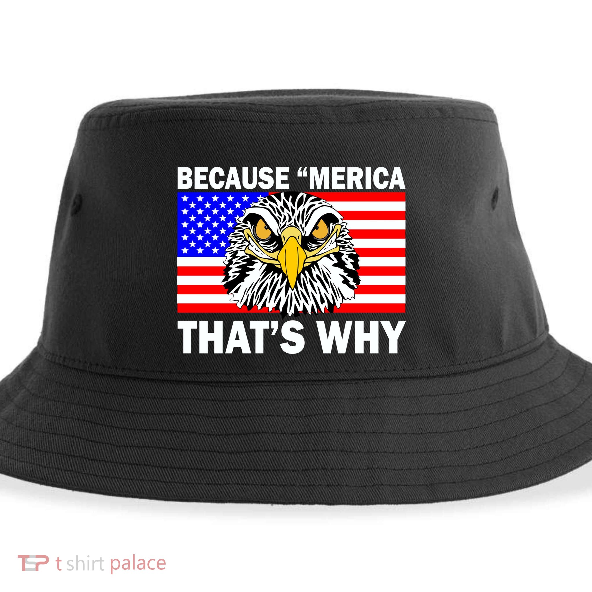 Because 'Merica That's Why! Eagle Sustainable Bucket Hat