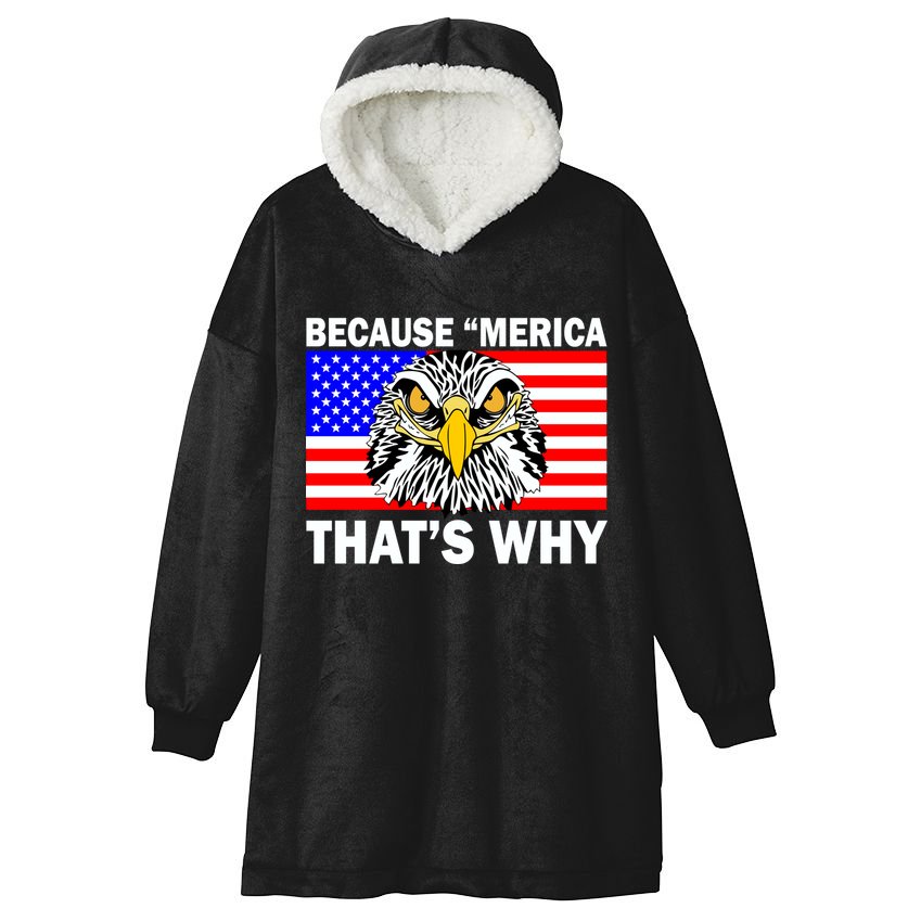 Because 'Merica That's Why! Eagle Hooded Wearable Blanket