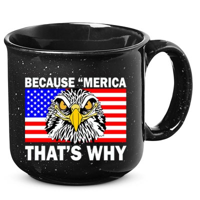 Because 'Merica That's Why! Eagle 15oz Campfire Ceramic Mug