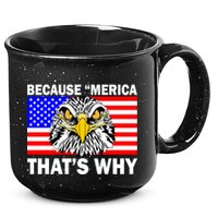 Because 'Merica That's Why! Eagle 15oz Campfire Ceramic Mug