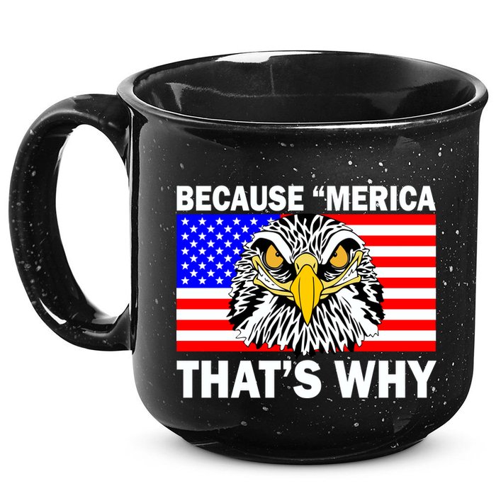 Because 'Merica That's Why! Eagle 15oz Campfire Ceramic Mug