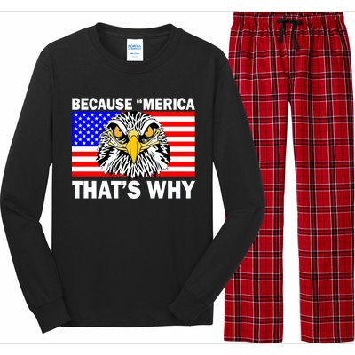 Because 'Merica That's Why! Eagle Long Sleeve Pajama Set