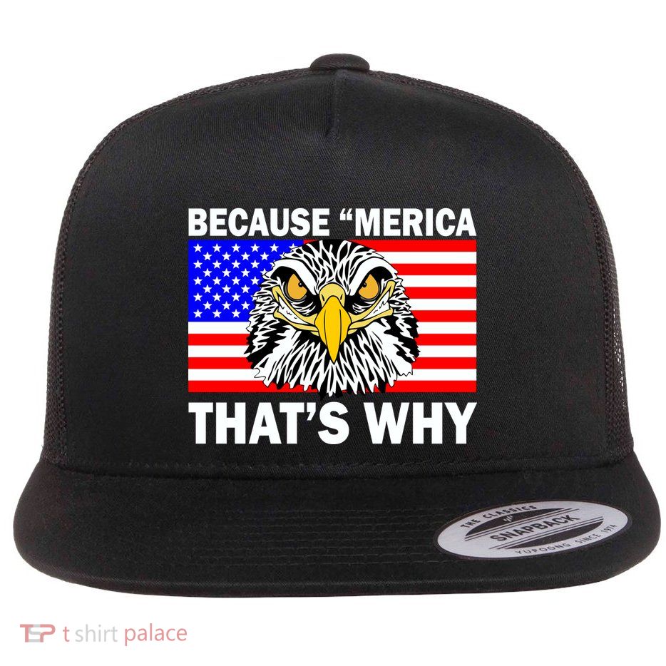 Because 'Merica That's Why! Eagle Flatbill Hat