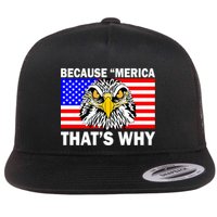 Because 'Merica That's Why! Eagle Flat Bill Trucker Hat