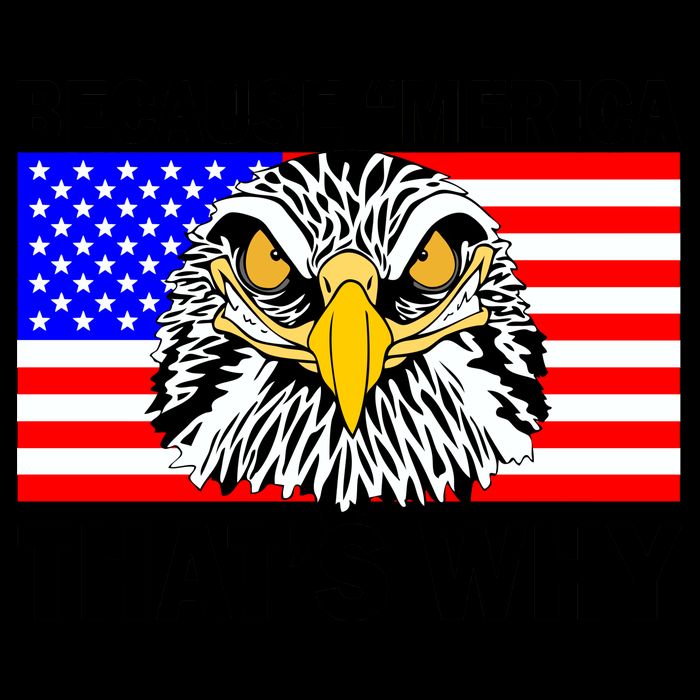 Because 'Merica That's Why! Eagle 16oz Travel Tumbler