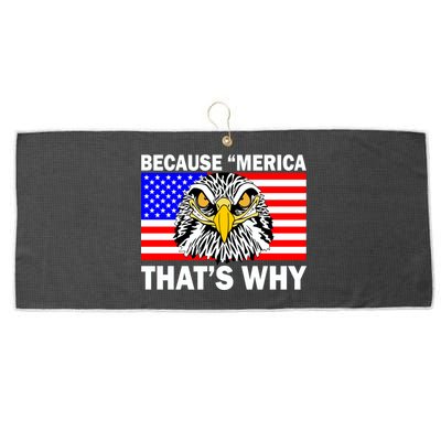 Because 'Merica That's Why! Eagle Large Microfiber Waffle Golf Towel