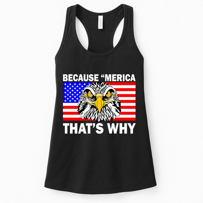Because 'Merica That's Why! Eagle Womens Tank Top