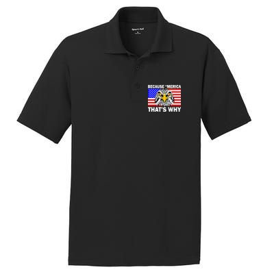 Because 'Merica That's Why! Eagle PosiCharge RacerMesh Polo