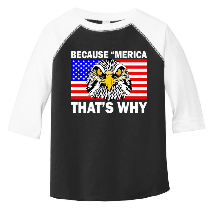 Because 'Merica That's Why! Eagle Toddler Fine Jersey T-Shirt