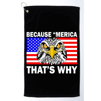 Because 'Merica That's Why! Eagle Golf Towel