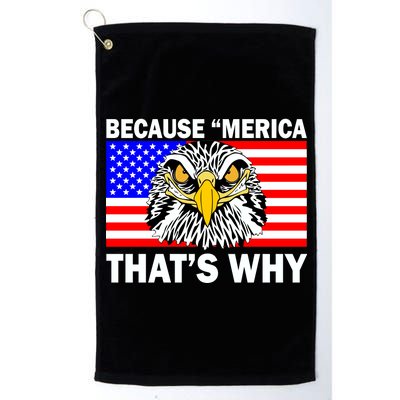 Because 'Merica That's Why! Eagle Platinum Collection Golf Towel