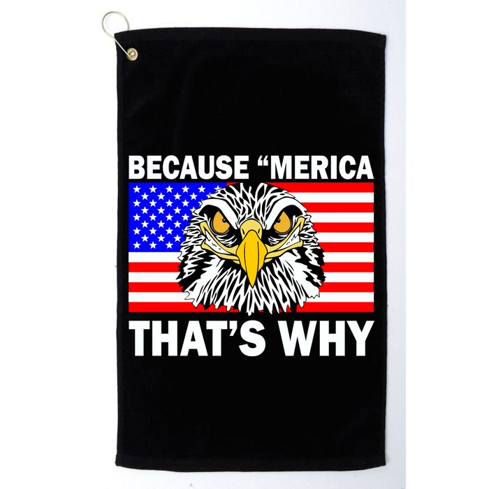 Because 'Merica That's Why! Eagle Golf Towel