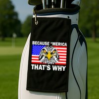 Because 'Merica That's Why! Eagle Golf Towel