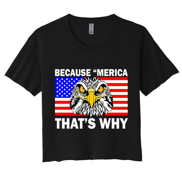 Because 'Merica That's Why! Eagle Crop Top