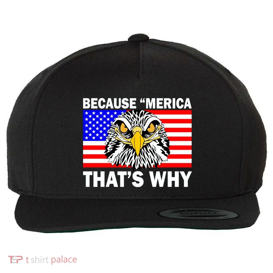 Because 'Merica That's Why! Eagle Wool Snapback Cap