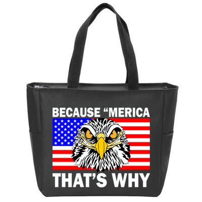 Because 'Merica That's Why! Eagle Zip Tote Bag