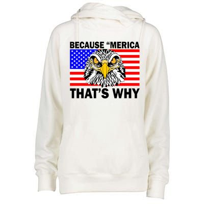 Because 'Merica That's Why! Eagle Womens Funnel Neck Pullover Hood