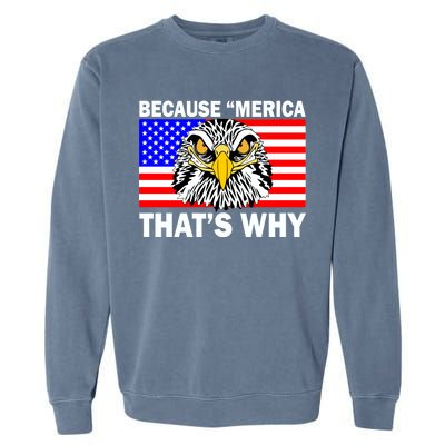 Because 'Merica That's Why! Eagle Garment-Dyed Sweatshirt