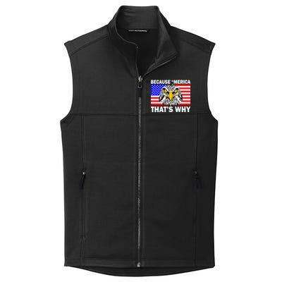 Because 'Merica That's Why! Eagle Collective Smooth Fleece Vest