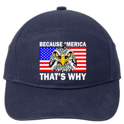 Because 'Merica That's Why! Eagle 7-Panel Snapback Hat