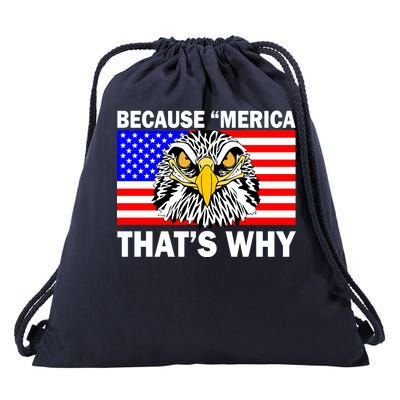 Because 'Merica That's Why! Eagle Drawstring Bag