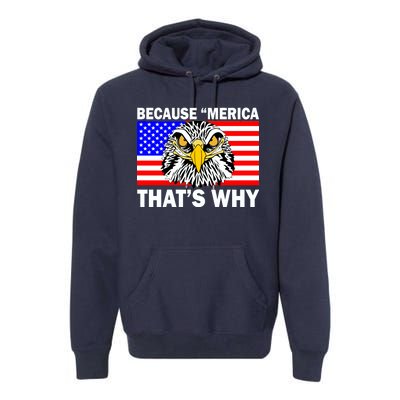 Because 'Merica That's Why! Eagle Premium Hoodie