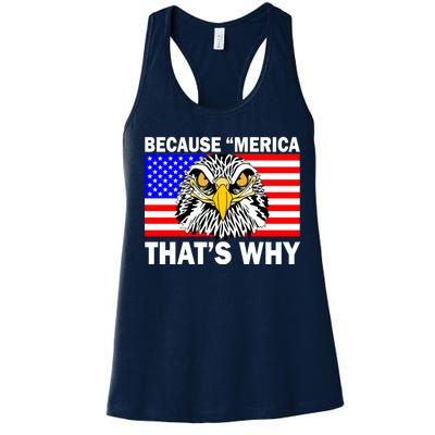 Because 'Merica That's Why! Eagle Women's Racerback Tank