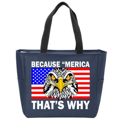 Because 'Merica That's Why! Eagle Zip Tote Bag