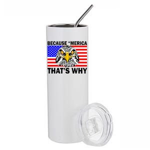 Because 'Merica That's Why! Eagle Stainless Steel Tumbler