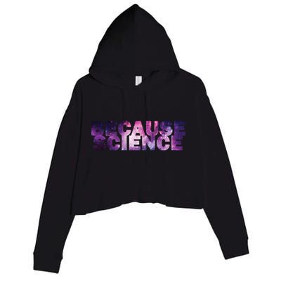 Because Science Crop Fleece Hoodie