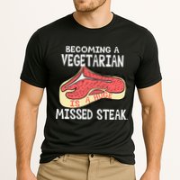 Becoming A Vegetarian is a Huge Missed Steak Cooling Performance Crew T-Shirt
