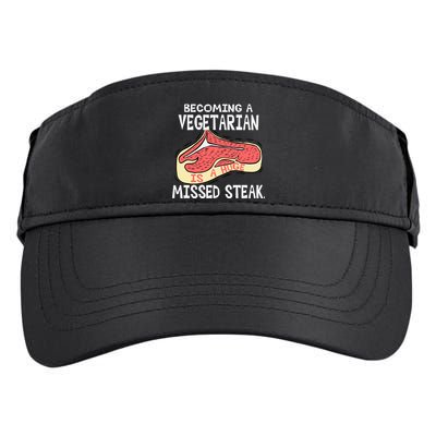 Becoming A Vegetarian is a Huge Missed Steak Adult Drive Performance Visor