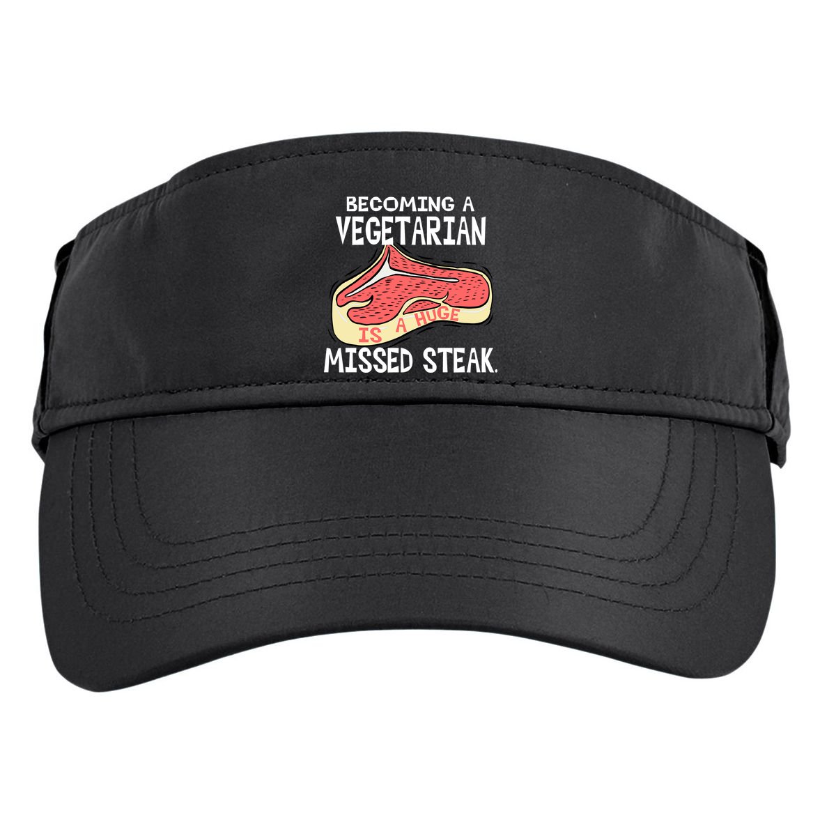 Becoming A Vegetarian is a Huge Missed Steak Adult Drive Performance Visor