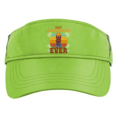 Best Electrician Dad Ever Electronics Engineer Gift Adult Drive Performance Visor