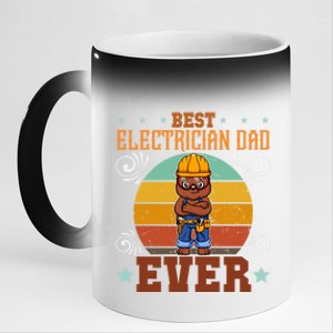 Best Electrician Dad Ever Electronics Engineer Gift 11oz Black Color Changing Mug