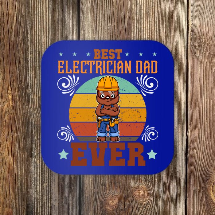 Best Electrician Dad Ever Electronics Engineer Gift Coaster