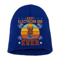 Best Electrician Dad Ever Electronics Engineer Gift Short Acrylic Beanie