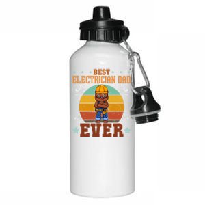 Best Electrician Dad Ever Electronics Engineer Gift Aluminum Water Bottle