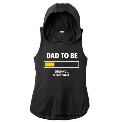 Best Expecting Dad, Daddy & Father Ladies PosiCharge Tri-Blend Wicking Draft Hoodie Tank