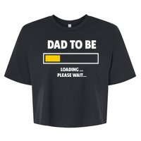 Best Expecting Dad, Daddy & Father Bella+Canvas Jersey Crop Tee