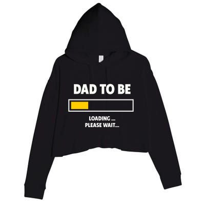 Best Expecting Dad, Daddy & Father Crop Fleece Hoodie