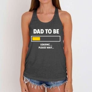 Best Expecting Dad, Daddy & Father Women's Knotted Racerback Tank