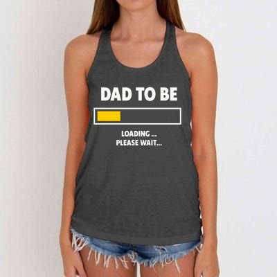 Best Expecting Dad, Daddy & Father Women's Knotted Racerback Tank