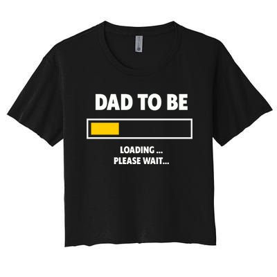 Best Expecting Dad, Daddy & Father Women's Crop Top Tee