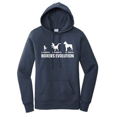 Boxers Evolution Design For A Boxer Owner Women's Pullover Hoodie