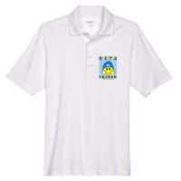 Be Extra Down Syndrome Awareness Yellow And Blue Smile Face Men's Origin Performance Pique Polo