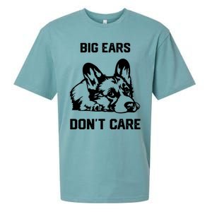 big ears don't care Corgi Sueded Cloud Jersey T-Shirt