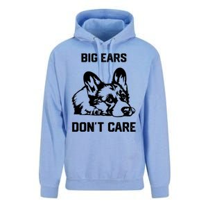 big ears don't care Corgi Unisex Surf Hoodie