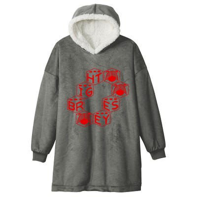 Bright Eyes Dice Logo Hooded Wearable Blanket