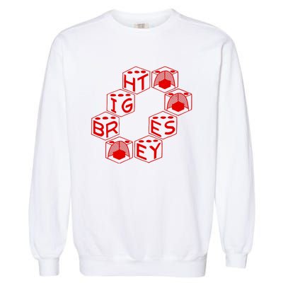 Bright Eyes Dice Logo Garment-Dyed Sweatshirt